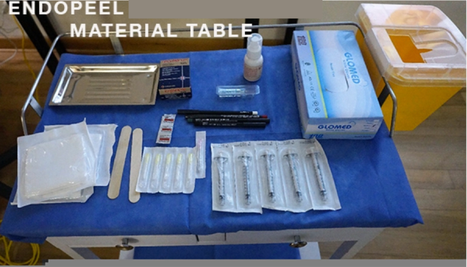 endopeel material table