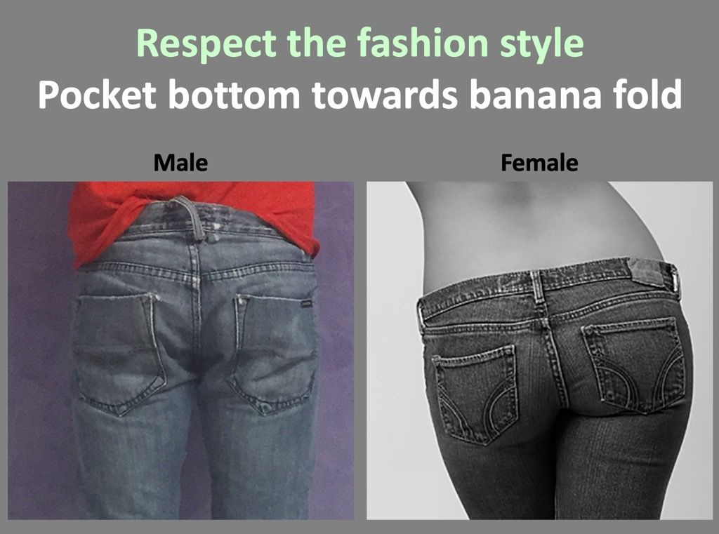 male vs female jeans